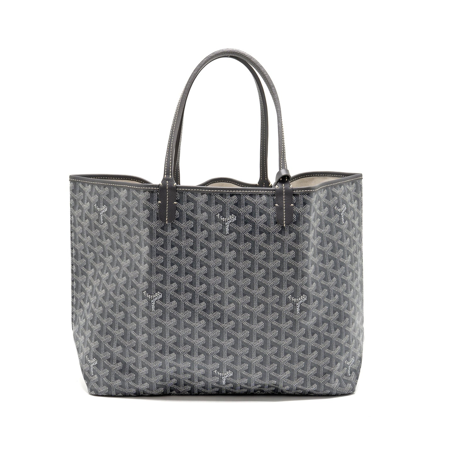 Goyard Saint Louis PM tote goyardline canvas grey SHW
