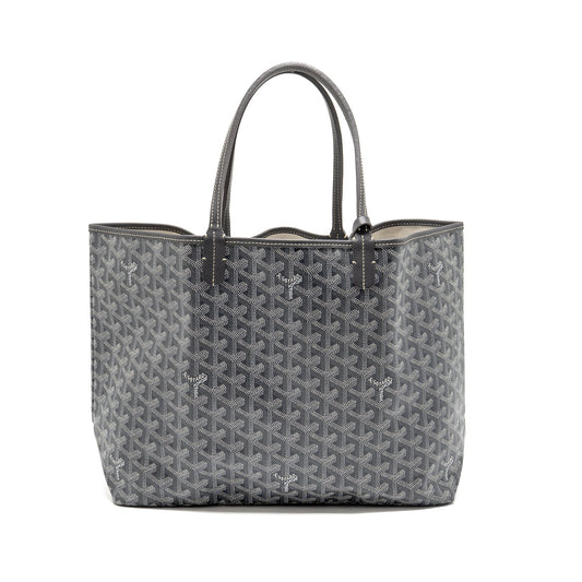 Goyard Saint Louis PM tote goyardline canvas grey SHW