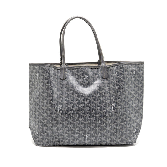 Goyard Saint Louis PM tote goyardline canvas grey SHW