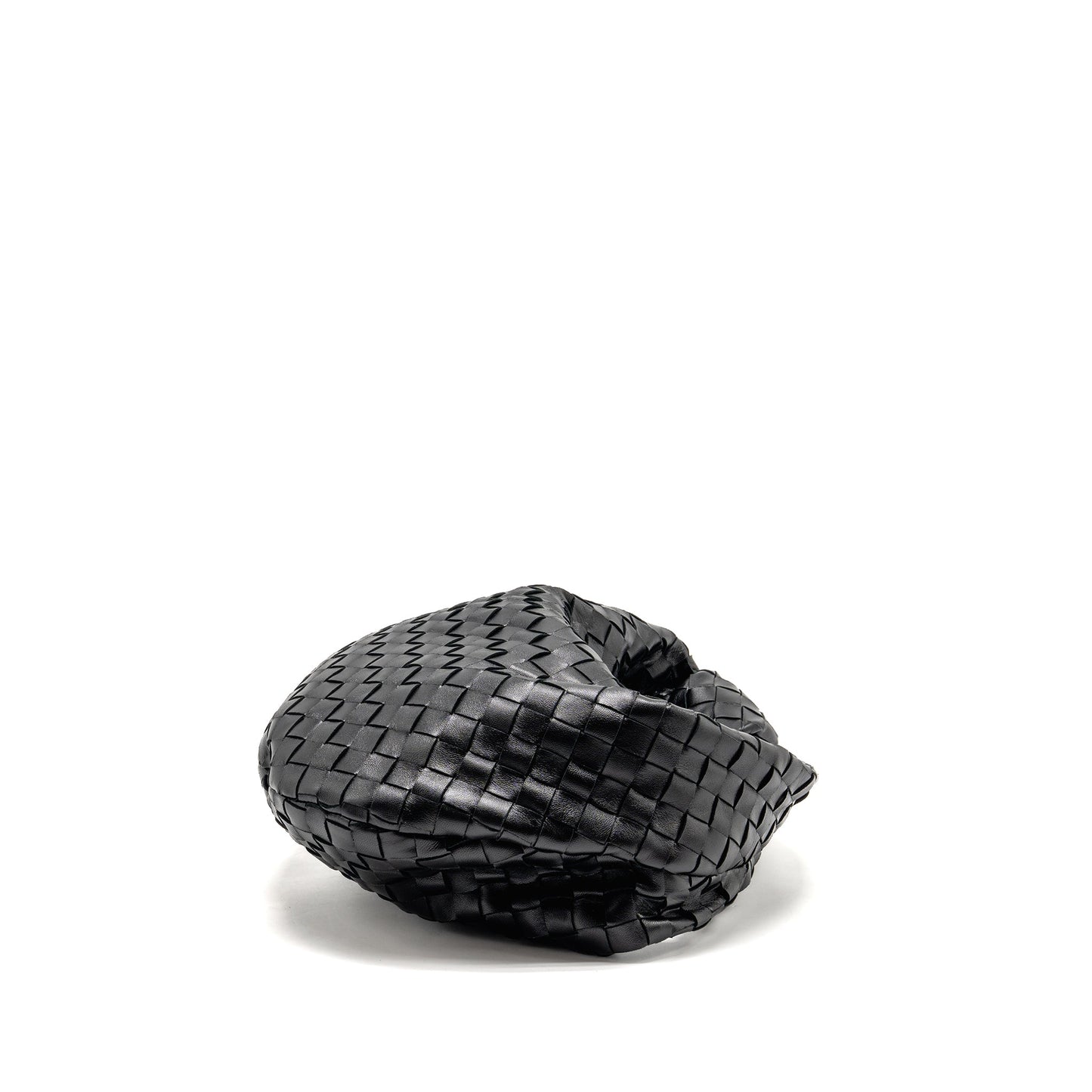 Bottega Veneta Small Jodie Intrecciato Leather Black SHW