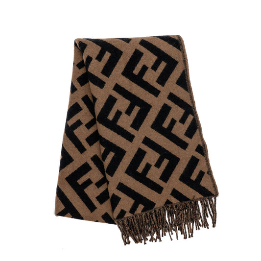 Fendi FF Scarf Cashmere Brown