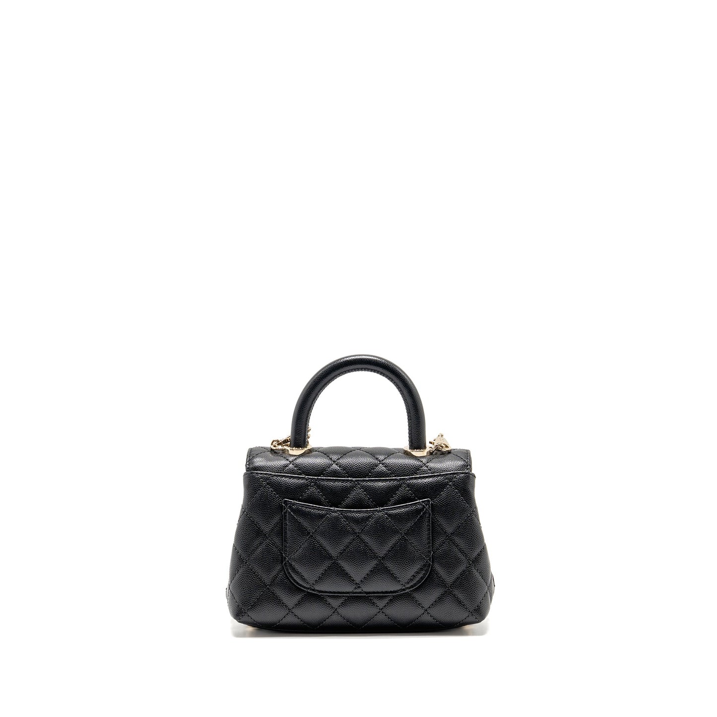 Chanel Mini Coco handle caviar black LGHW (microchip)