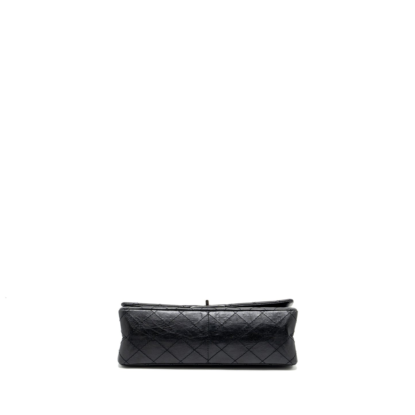 Chanel Large 2.55 226 reissue double flap bag aged calfskin black ruthenium hardware