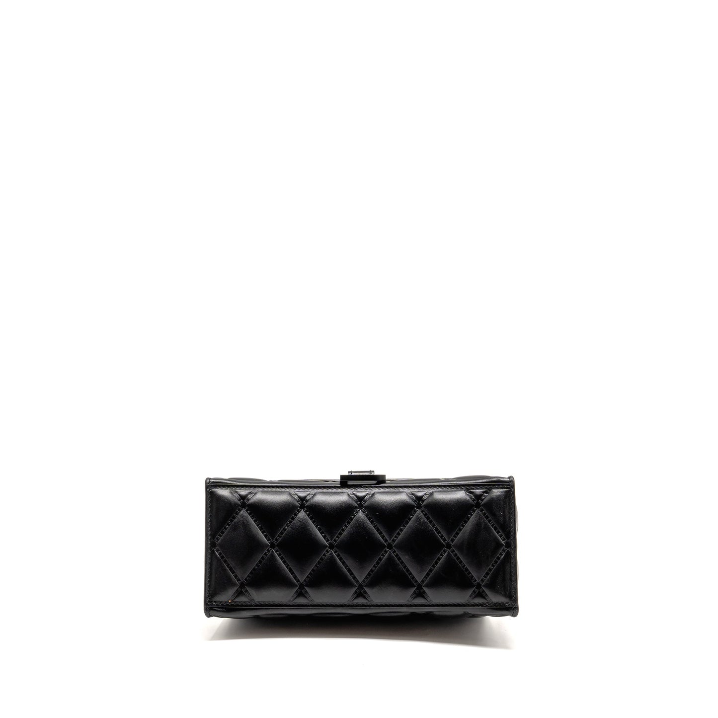Balenciaga Small Hourglass Bag Quilted Calfskin So Black