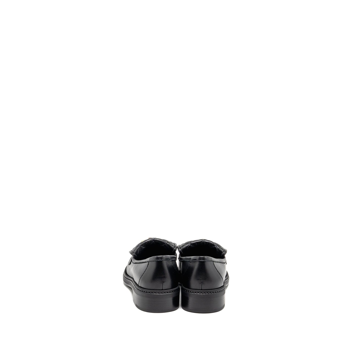 Chanel Size 39 Turnlock Loafer Lambskin Black LGHW
