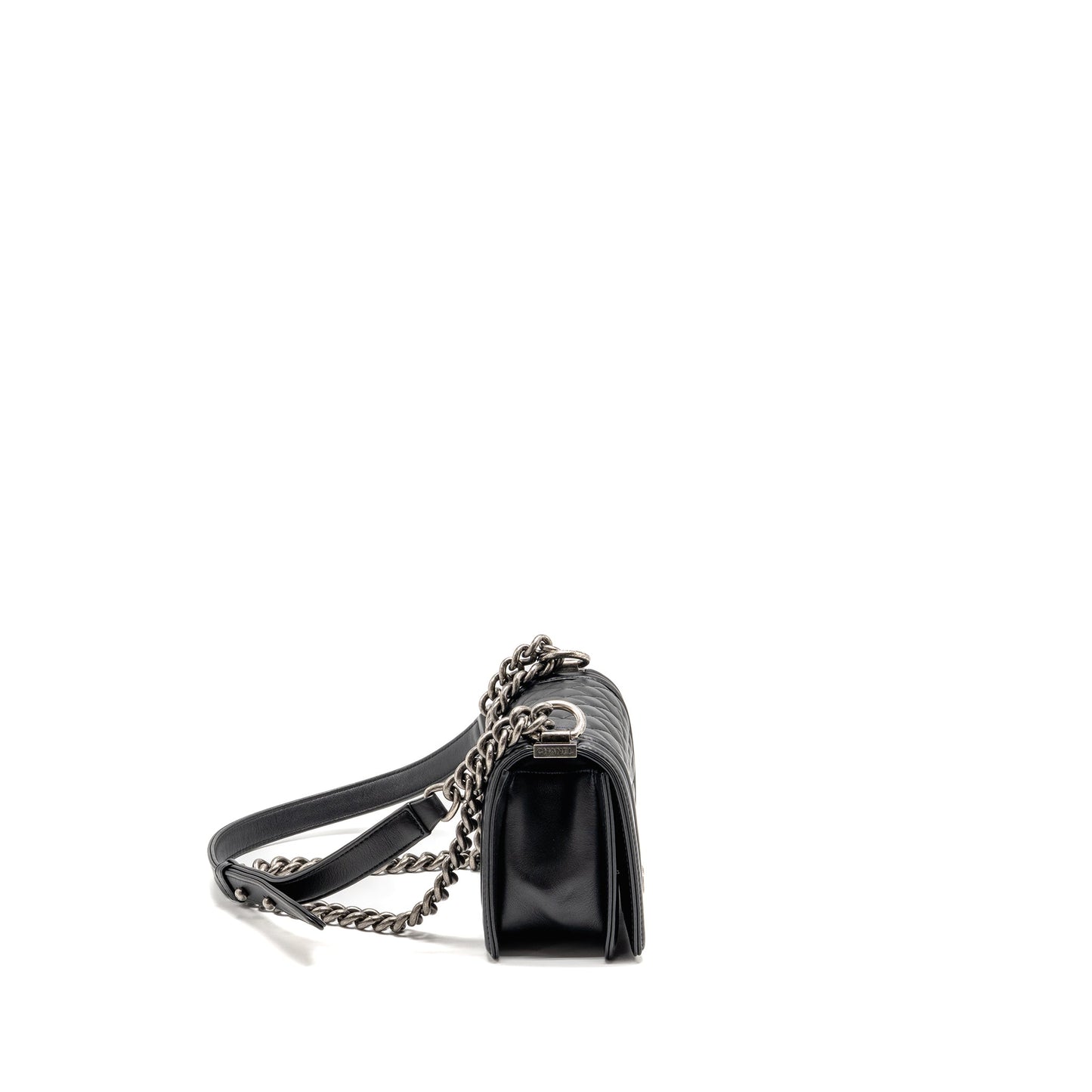 Chanel Small Boy Bag Calfskin Black SHW