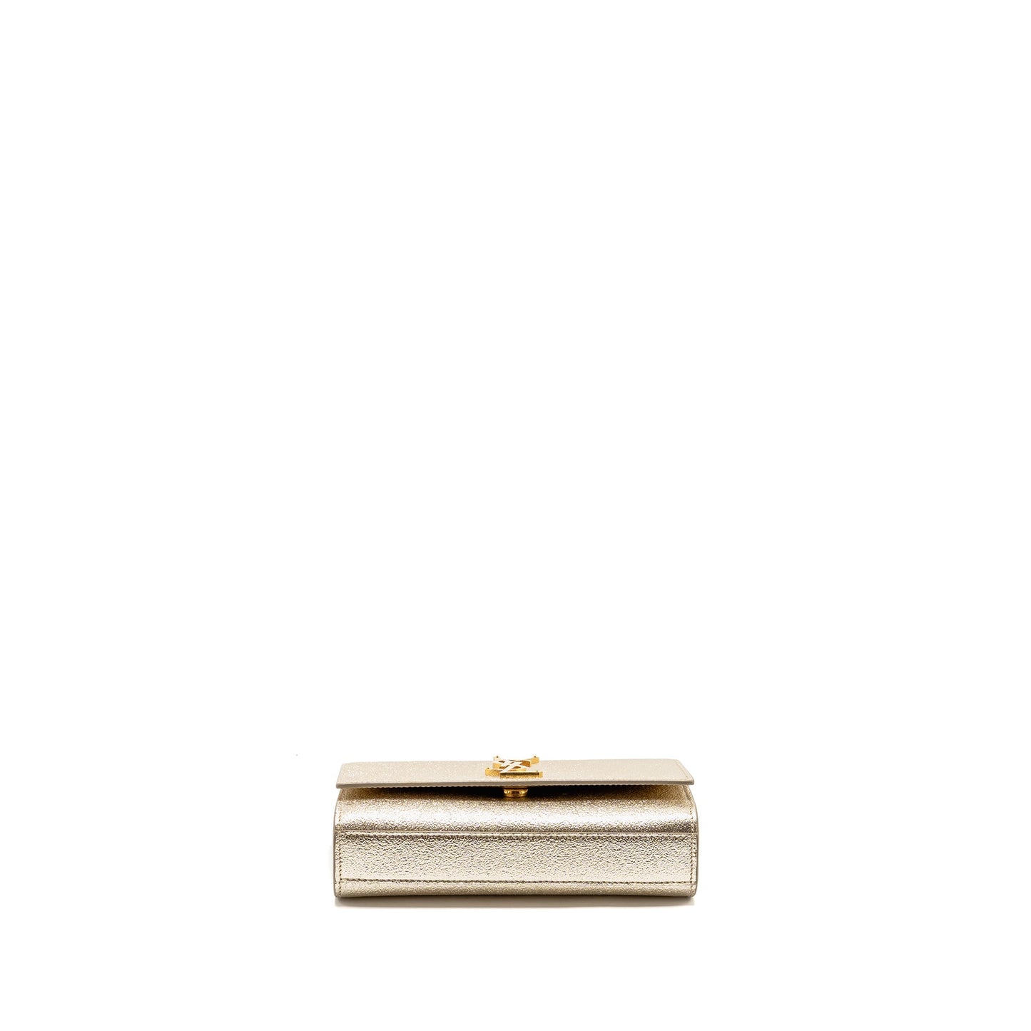 SAINT LAURENT/YSL Small Kate Bag Grained Calfskin Gold GHW