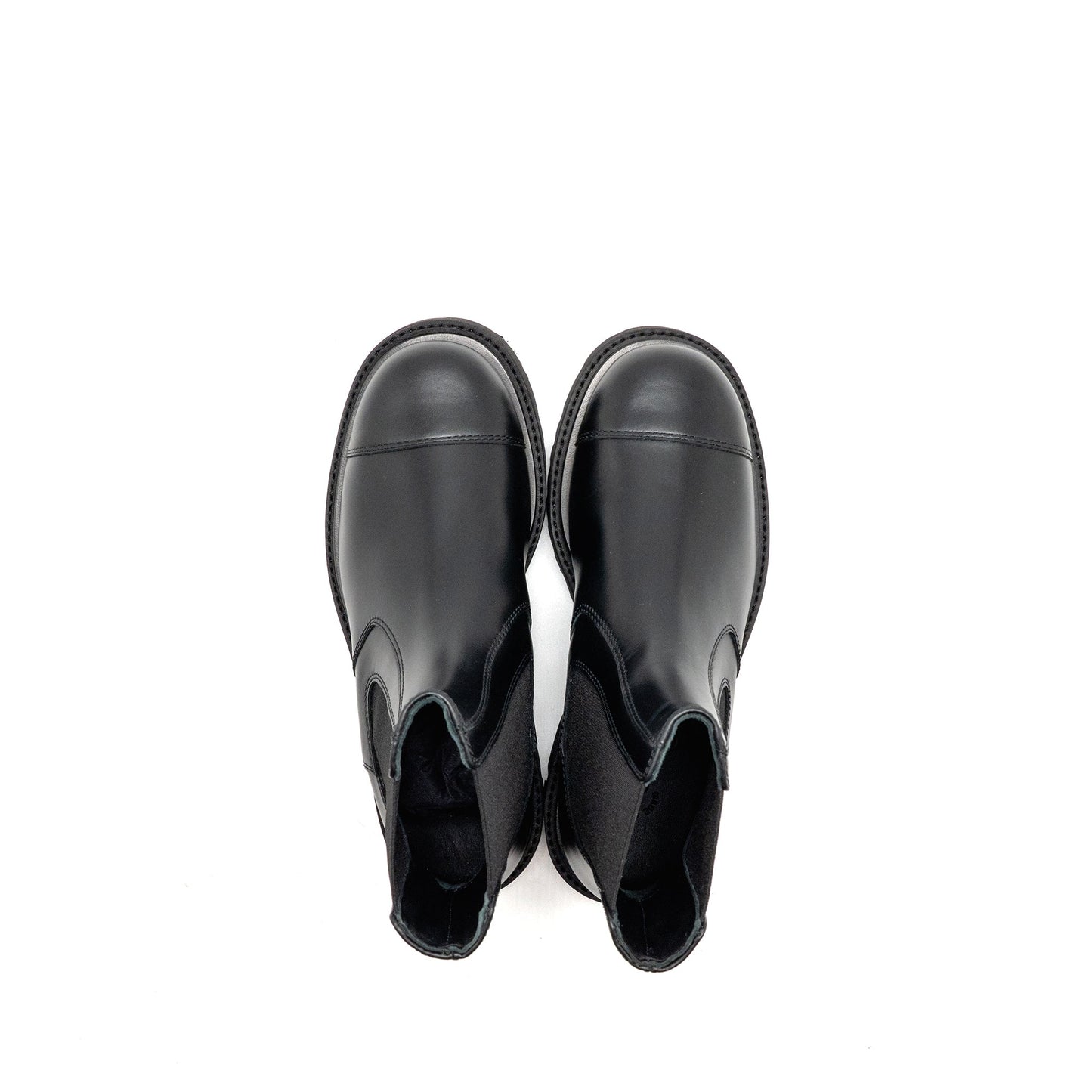 Chanel 24b size 36 cc logo short boots calfskin black