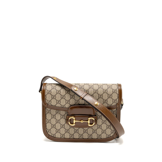 Gucci Horsebit 1955 Shoulder bag GG Supreme Canvas GHW