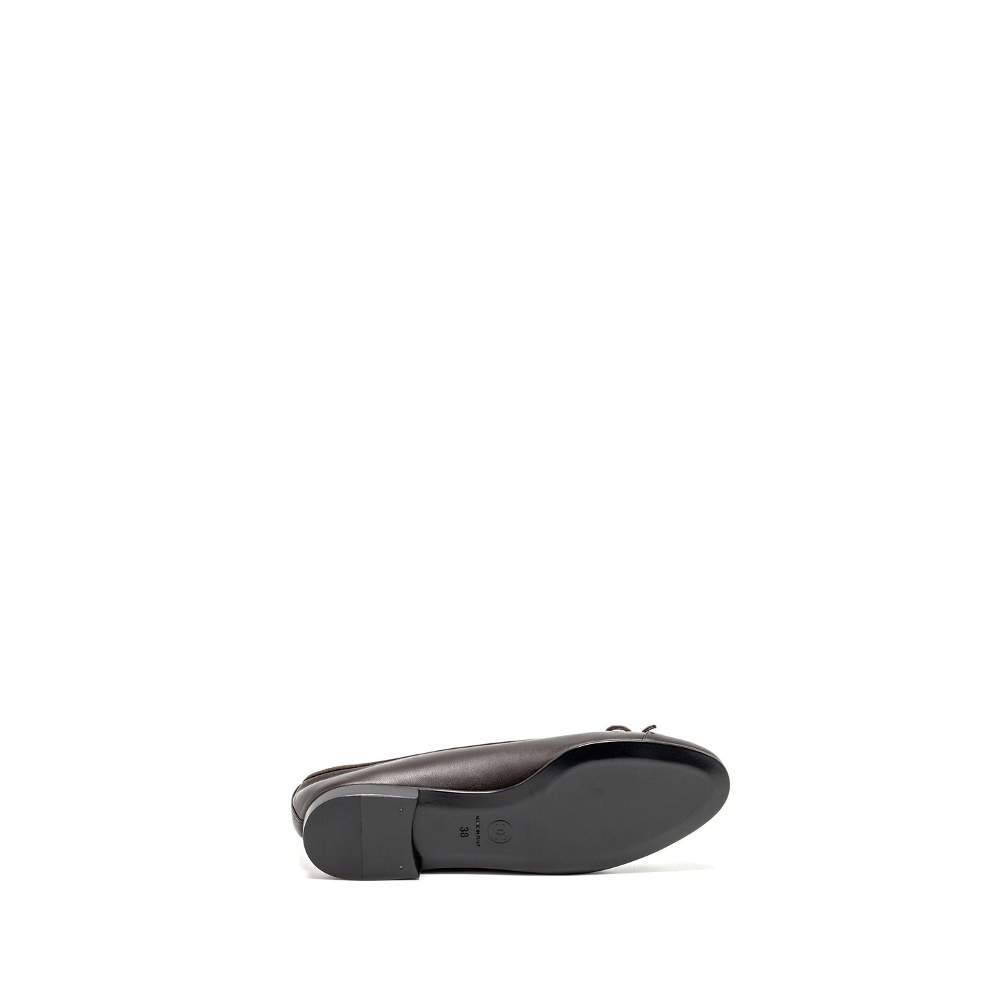 Chanel Size 38 Ballet Flats Lambskin Brown/Black