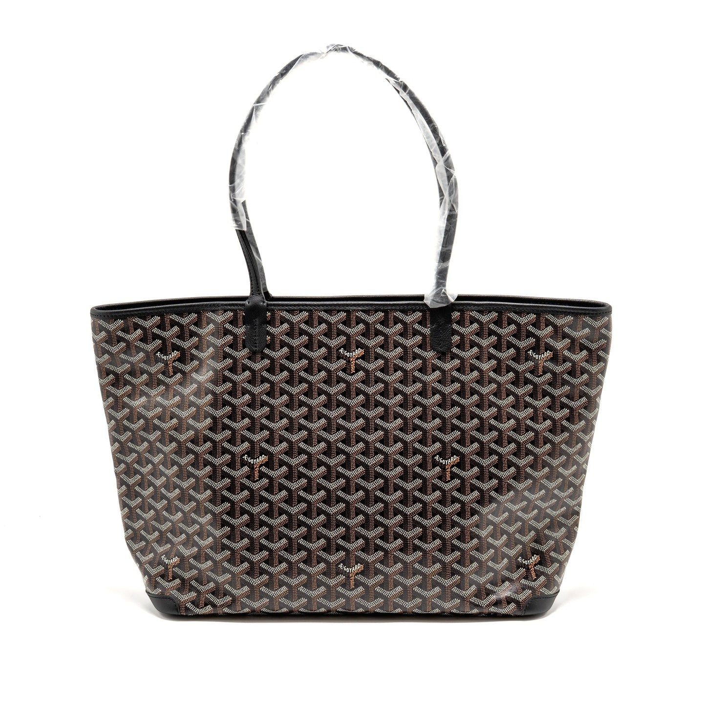 Goyard Artois MM Handbag Goyardine Canvas/Calfskin Black SHW