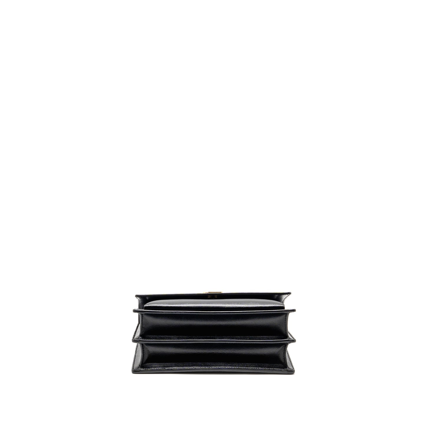 Saint Laurent/YSL Medium Sunset Bag Smooth Leather Black GHW