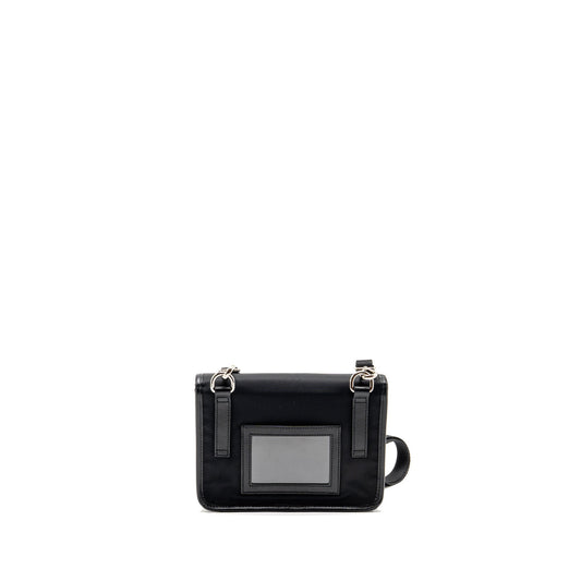 Prada Trimmed Saffiano Phone Case Re-Nylon Black SHW