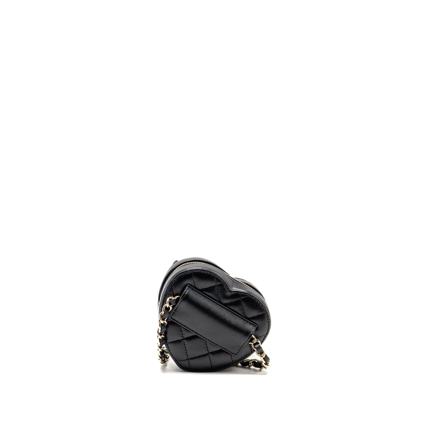 Chanel 22S Heart Belt Bag Lambskin Black LGHW