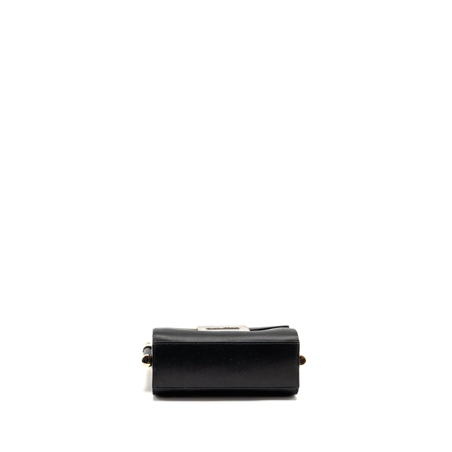Roger Vivier Miss Viv Mini Bag Satin Black LGHW