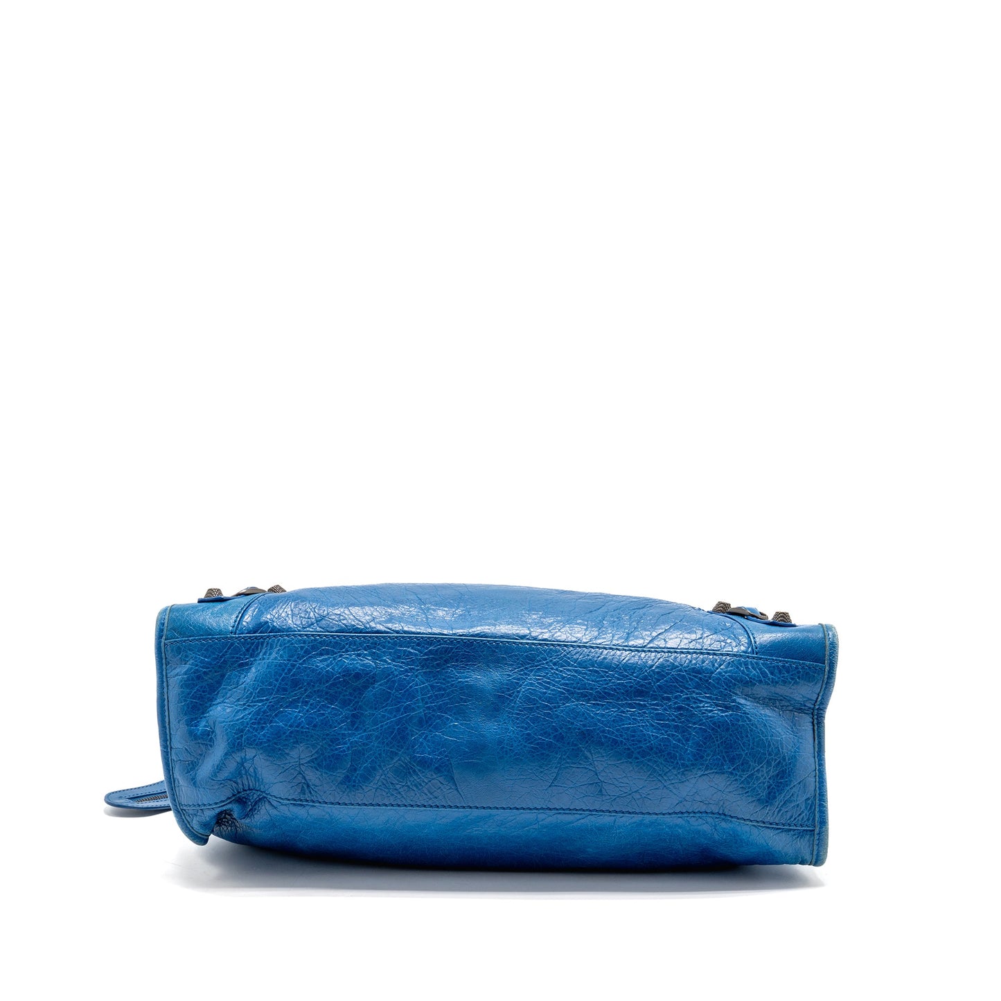 Balenciaga classic city bag Lambskin blue Ruthenium SHW