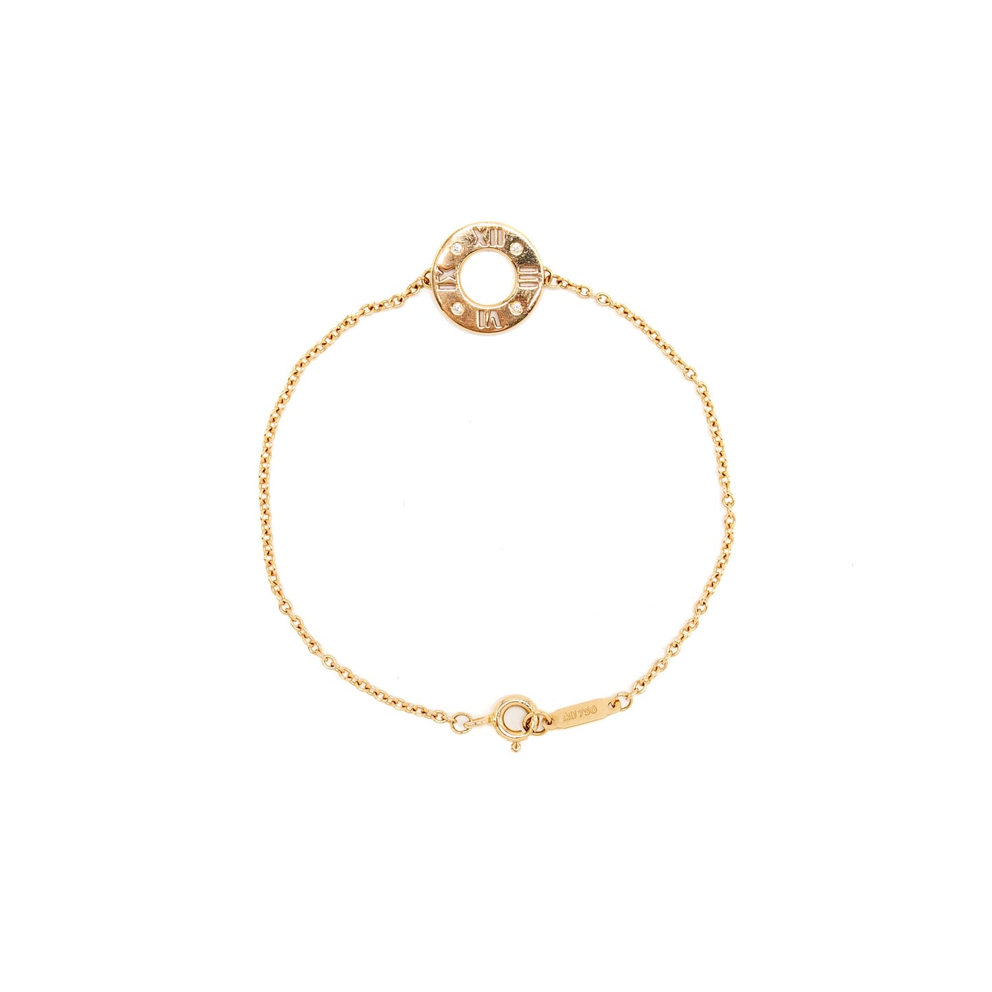 Tiffany size small Atalas bracelet rose gold / diamonds