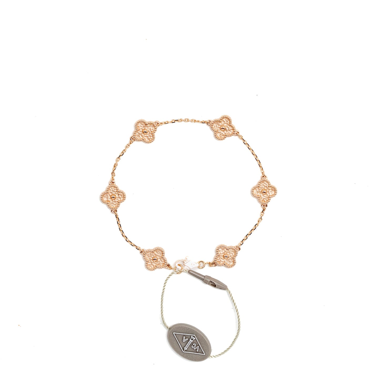 Van Cleef & Arpels Sweet Alhambra 6 Motifs Bracelet, Rose Gold