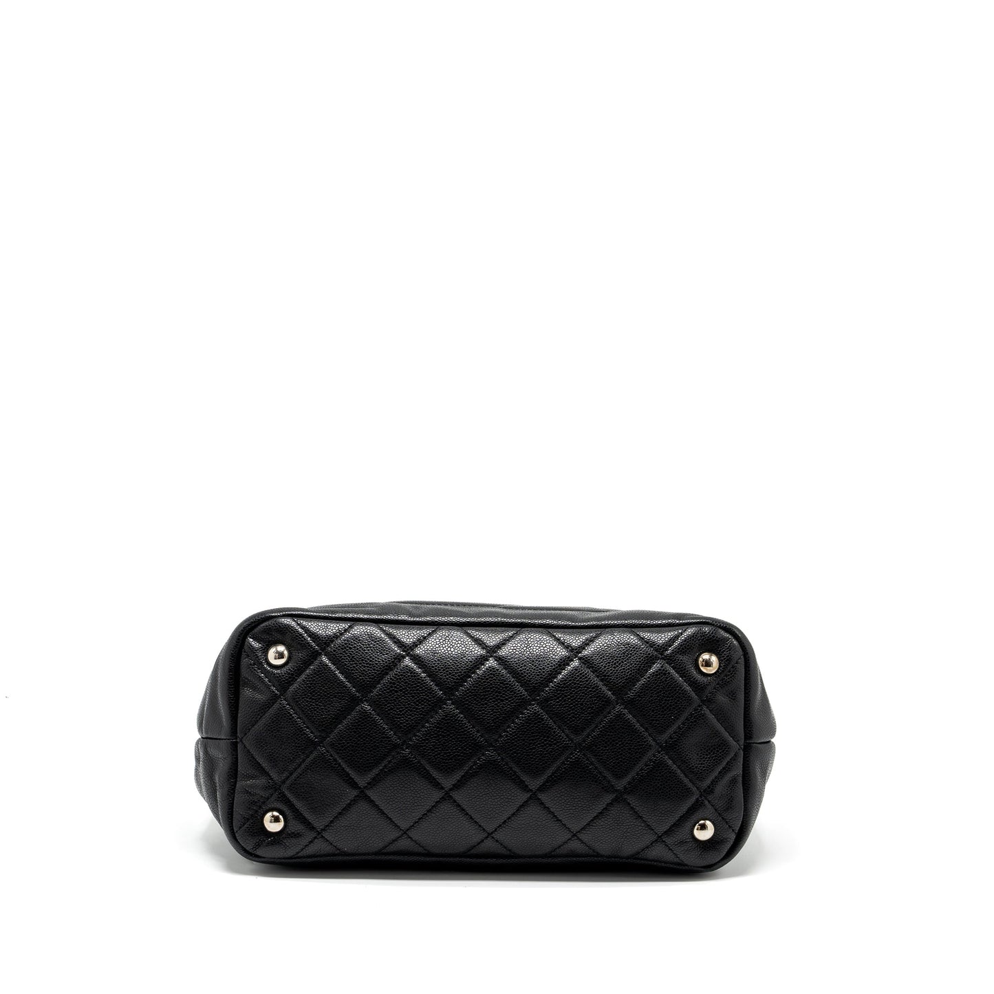Chanel mattresses chain tote bag caviar black SHW
