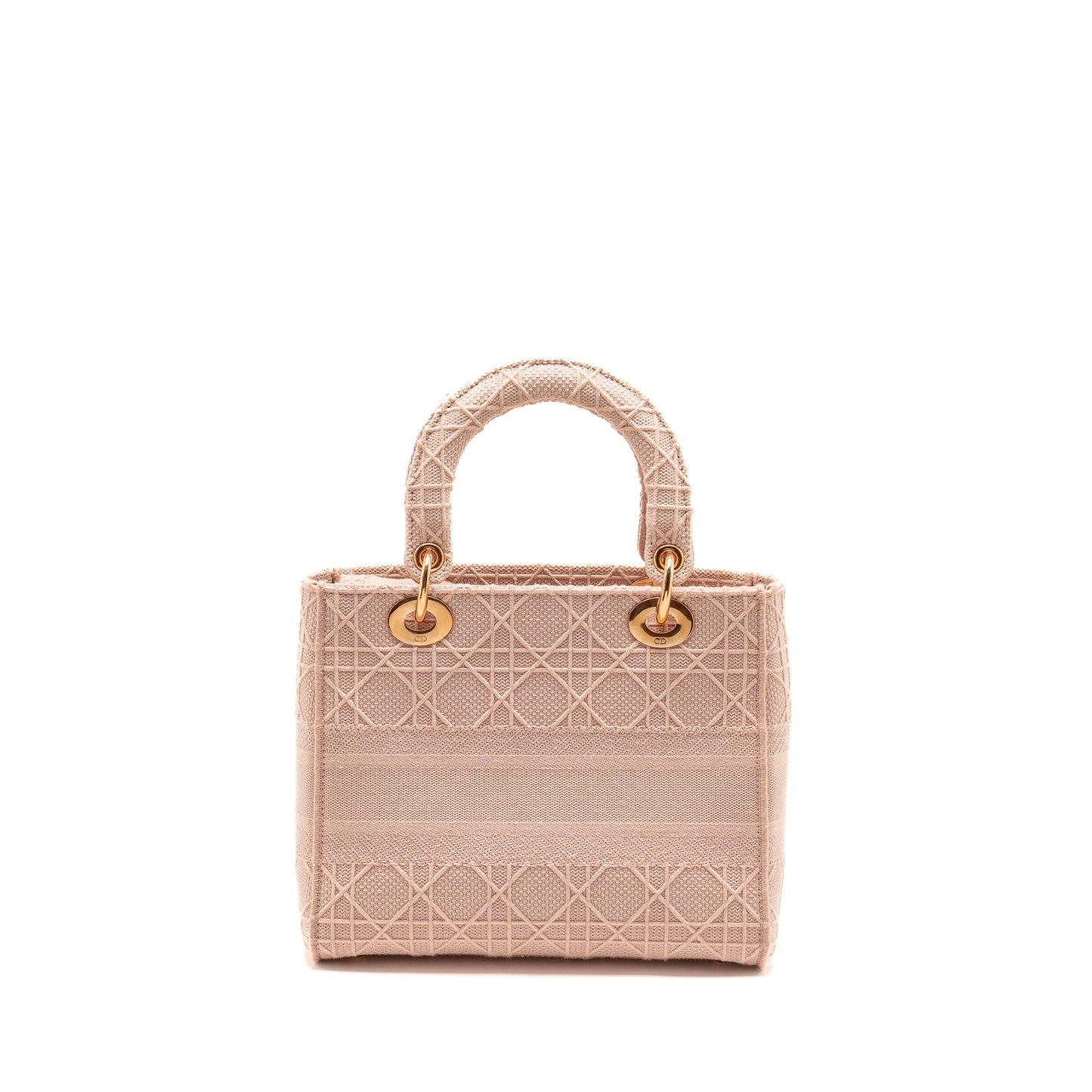 Dior Medium Lady D-Lite Bag Cannage Embroidery Rosewood RGHW