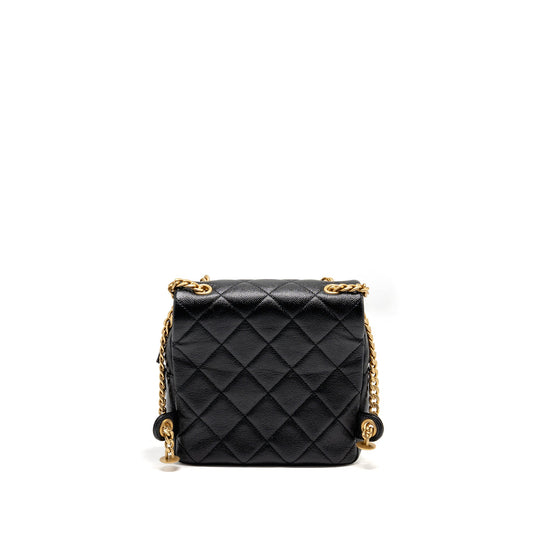 Chanel Quilted Flap Backpack Caviar Black GHW (Microchip)