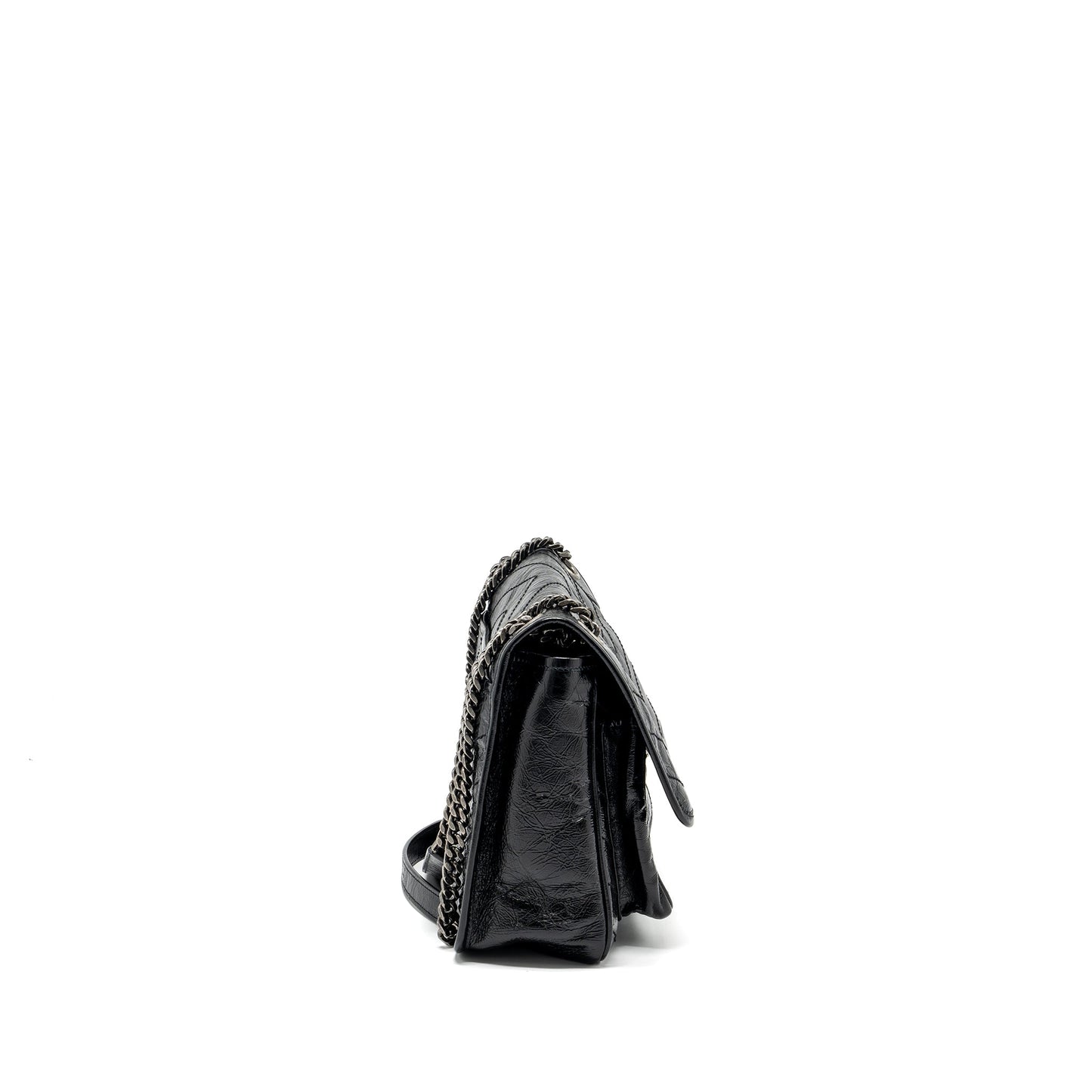 Saint Lauren medium niki calfskin black Ruthenium hardware