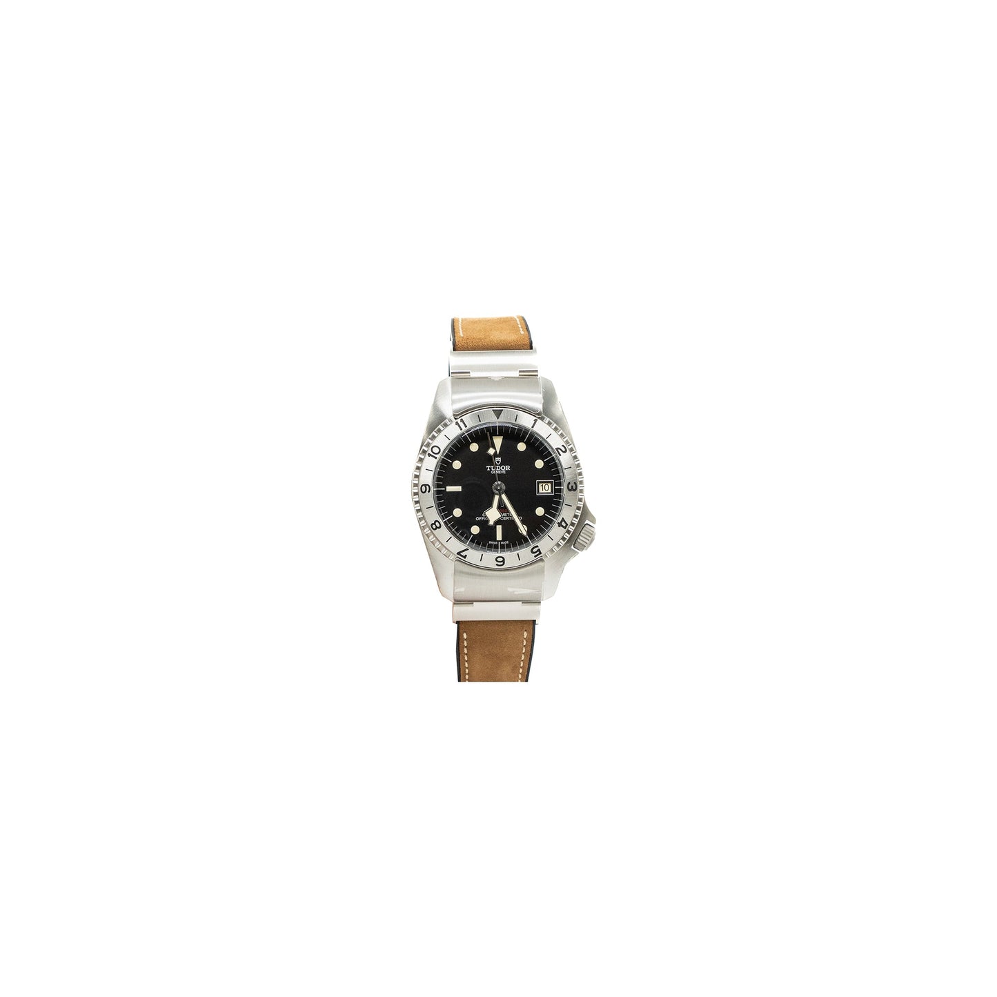Tudor Black Bay P01 42mm Steel Case Brown Leather Strap Model 70150-0001