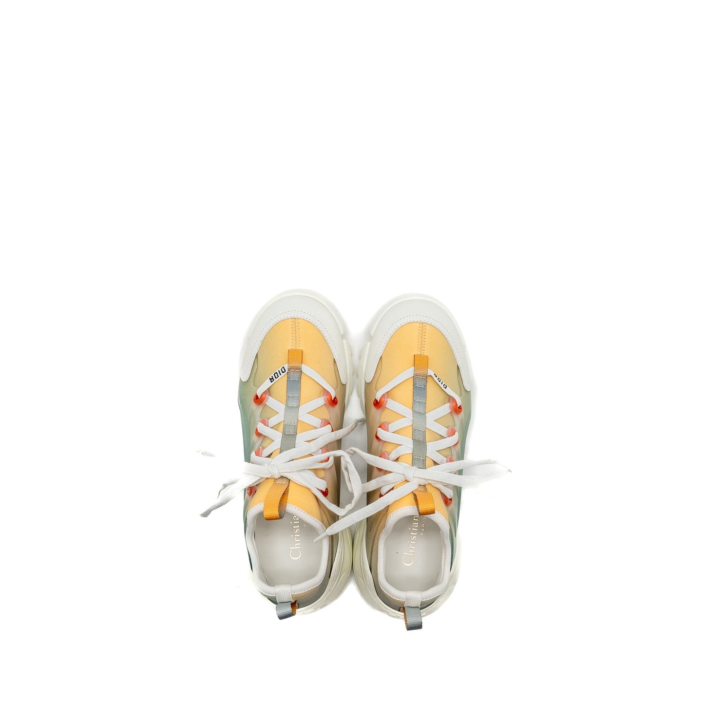 Luxury Dior Size 35 D-Connect Sneaker Luxury Dioraura Print Water Grey