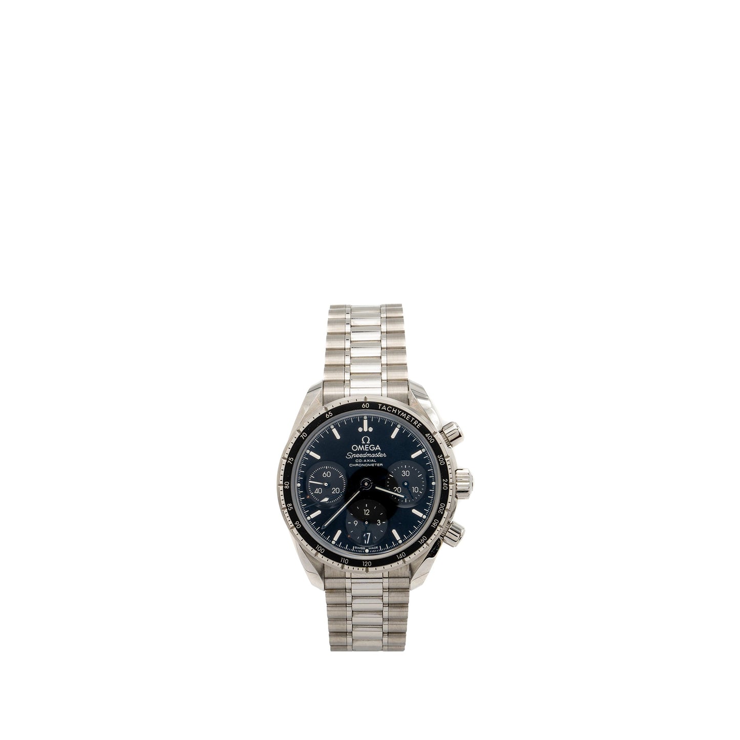 Omega speedy master 38mm steel black dial self winding model: 32430385001001