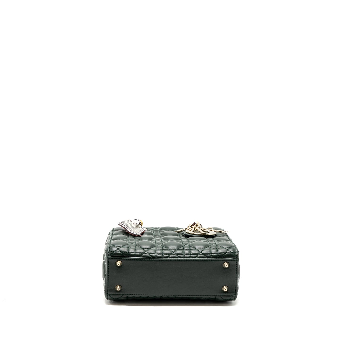 Dior small lady dior My abc dior bag lambskin dark green LGHW