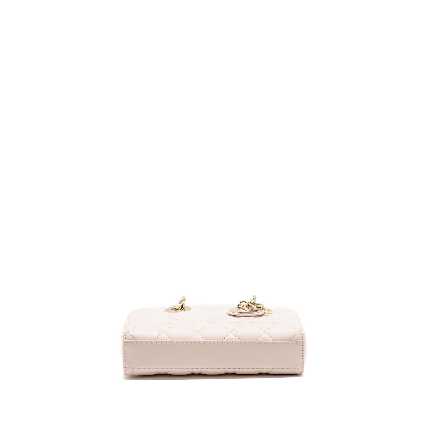Dior Small Lady D-Joy Bag Cannage Lambskin Powder Pink LGHW