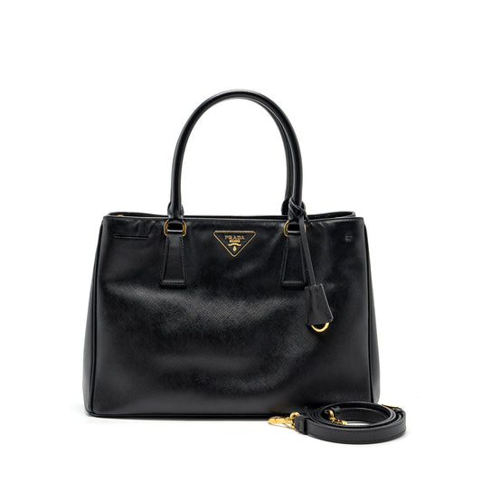 Prada Saffiano tote Bag Leather Black GHW