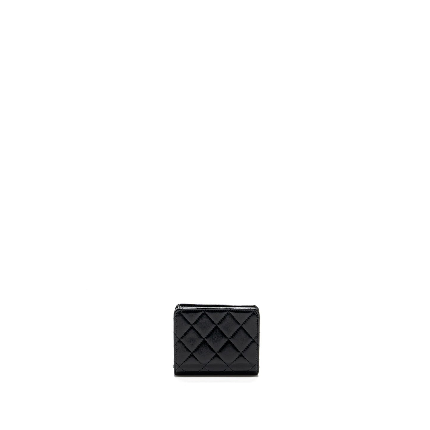 Chanel 24C 31 card holder shiny calfskin black LGHW (microchip)
