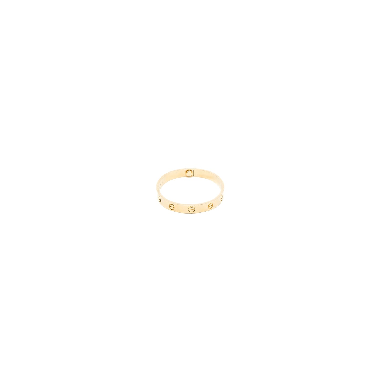 Cartier size 16 love bracelet  yellow gold