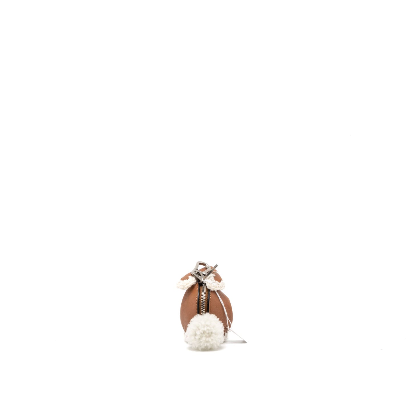 Loewe Bunny Charm Leather Tan/White SHW
