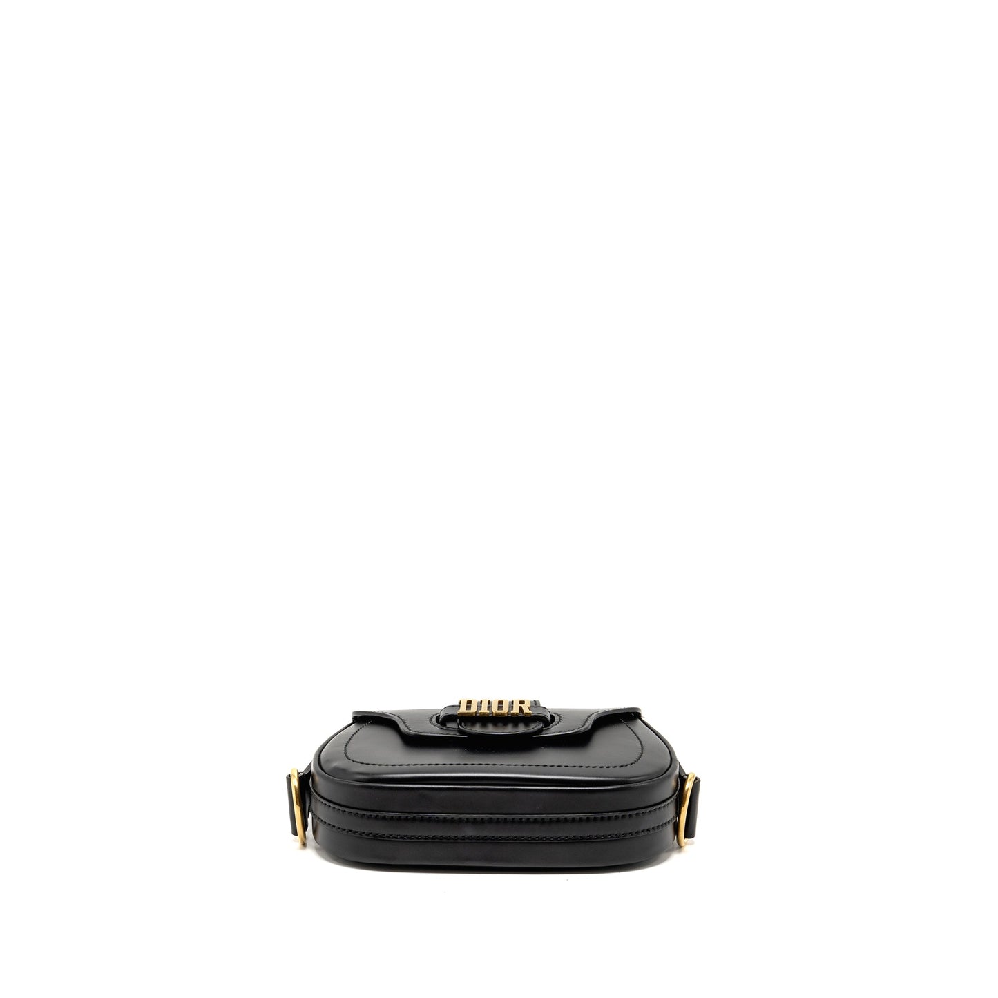 DIOR D-Fence Saddle Bag Calfskin Black GHW