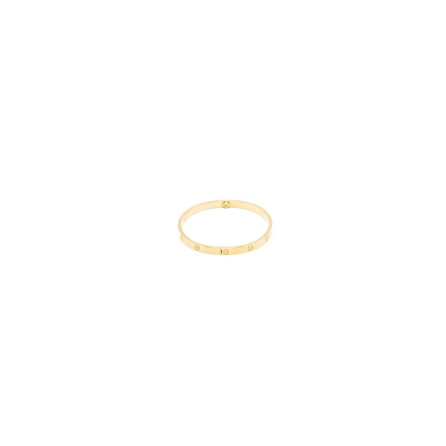 Cartier size 16 love bracelet small model yellow gold