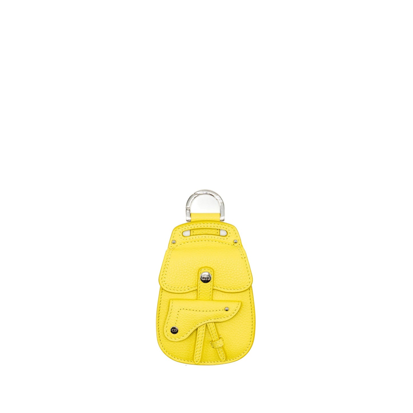 Luxury Dior Saddle Coin Pouch/Bag Charm Yellow SHW