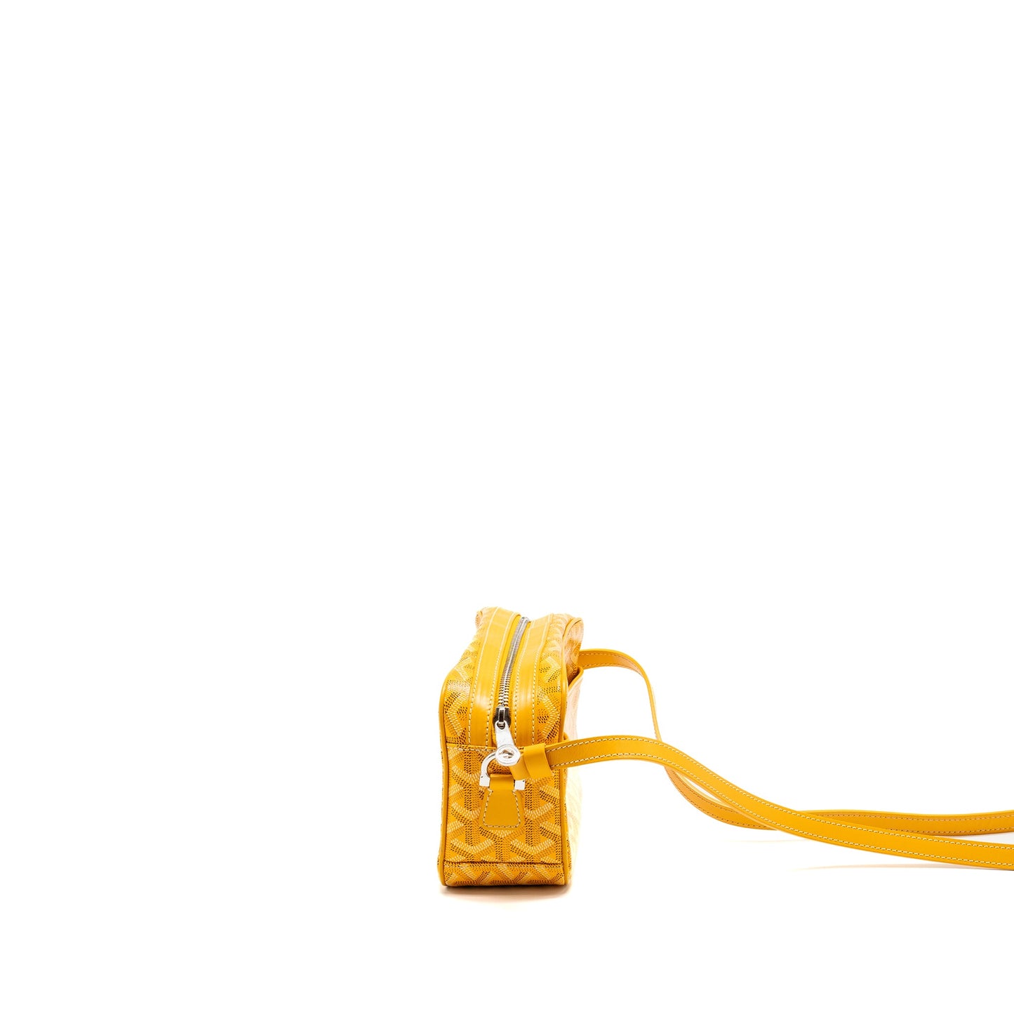 Goyard cape vert PM crossbody bag goyardline canvas yellow SHW