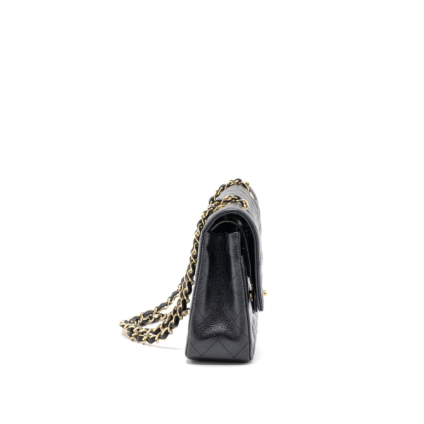 Chanel Medium Classic Double Flap Bag Caviar Black GHW