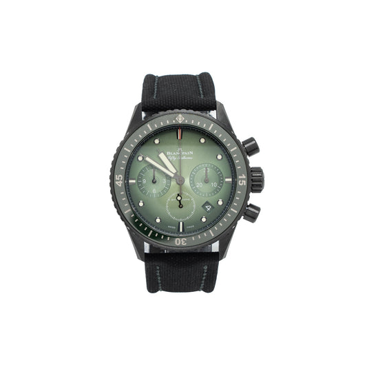 Blancpain Fifty Fathoms Bathyscaphe Chronograph Flyback Green Dial Model: 5200-0153-B52A