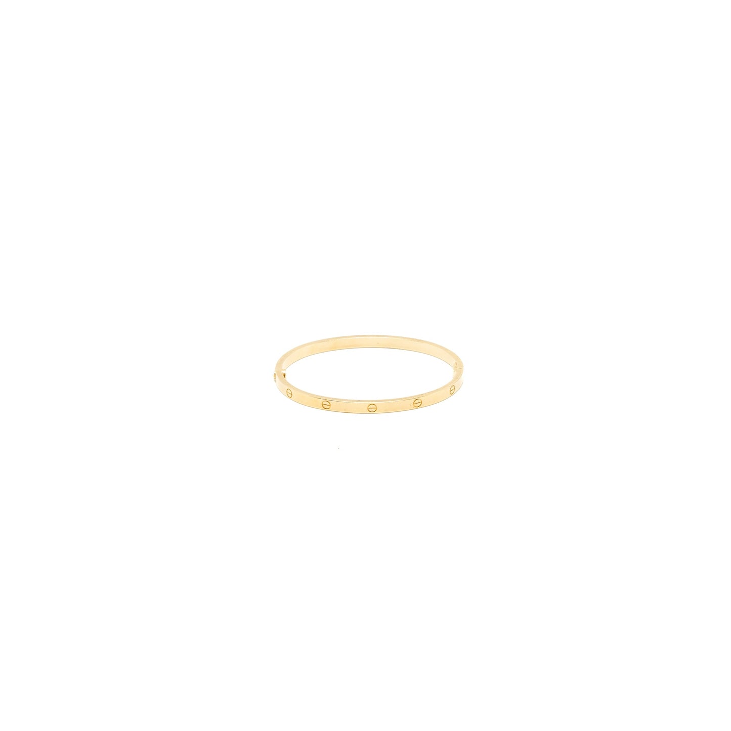Cartier size 16 love bracelet small model yellow gold