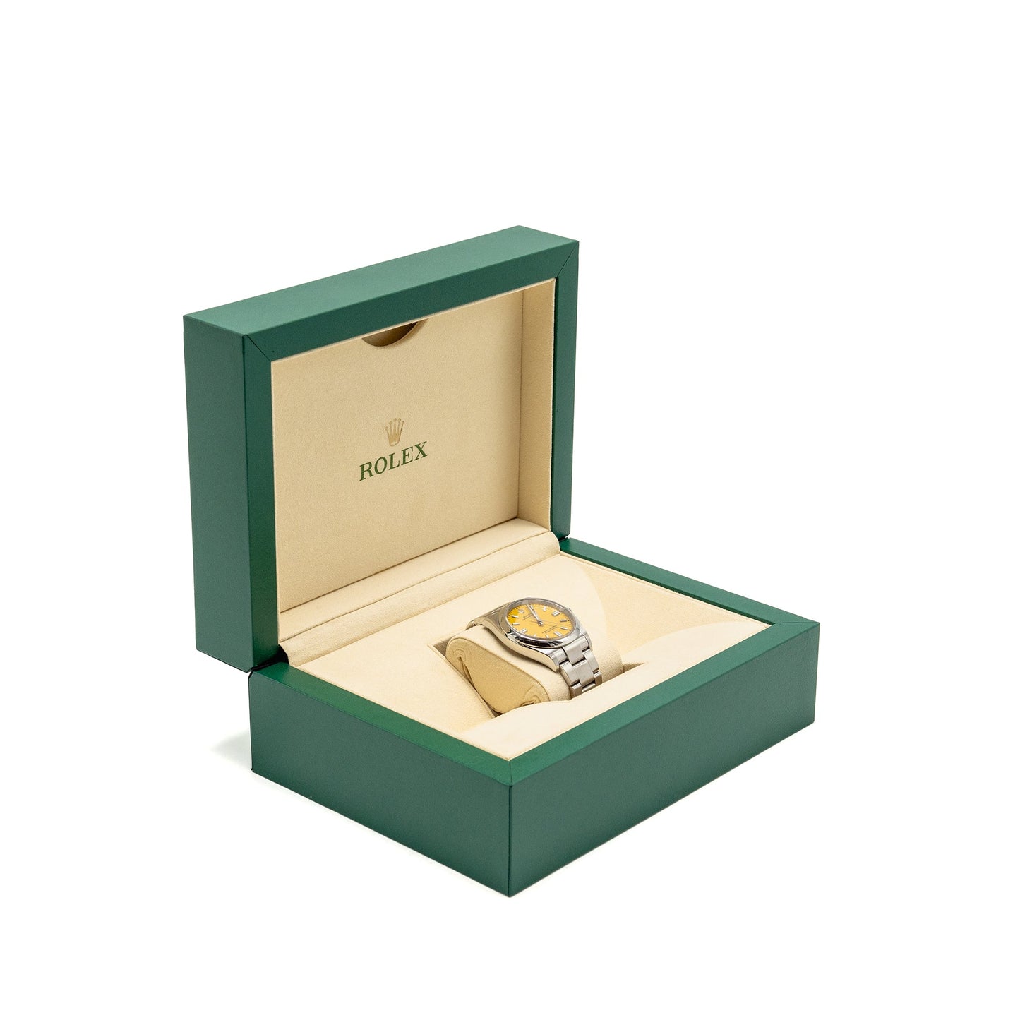 Rolex Oyster Perpetual 36mm Oystersteel Yellow Dial Model:126000