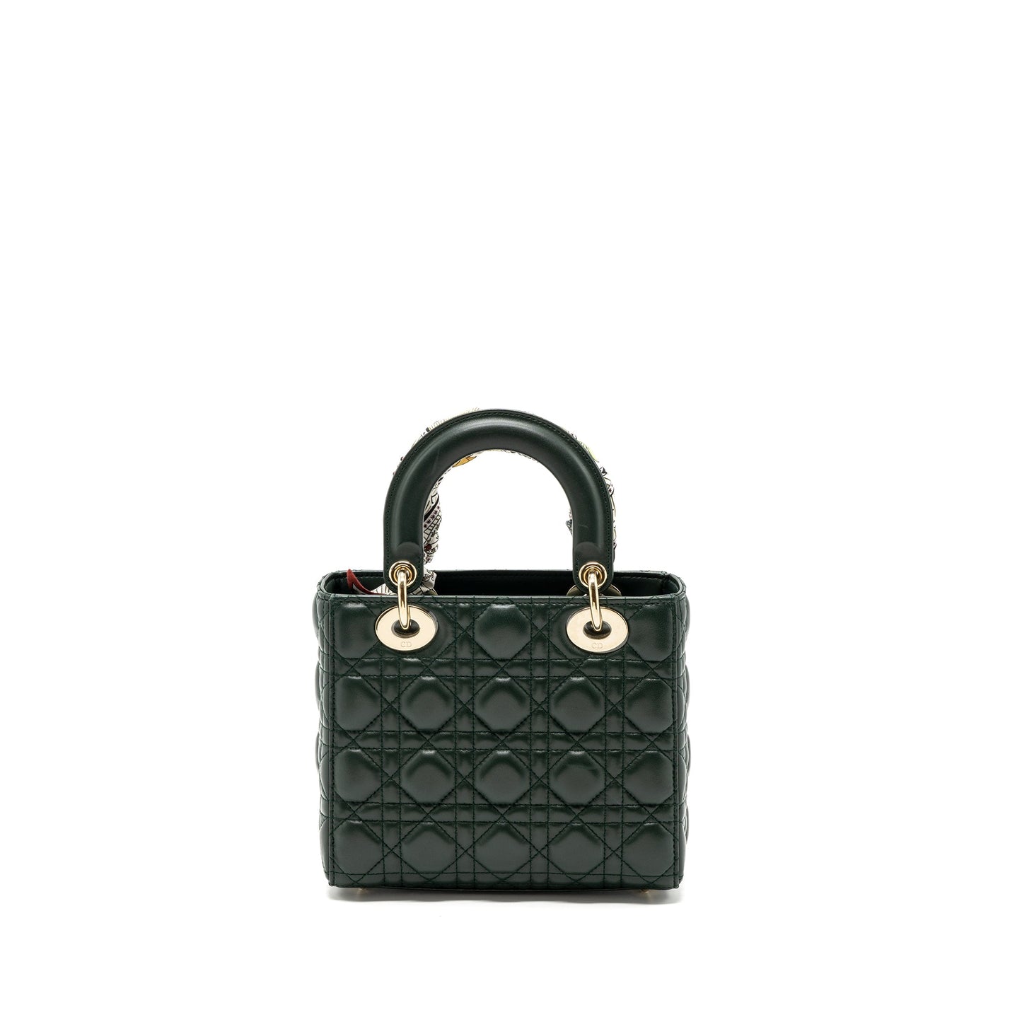 Dior small lady dior My abc dior bag lambskin dark green LGHW