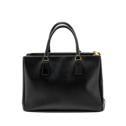 Prada Galleria Saffiano Tote Bag Calfskin Black GHW
