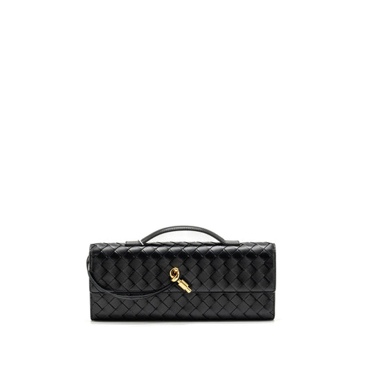 Bottega Veneta Andiamo Clutch lambskin black GHW