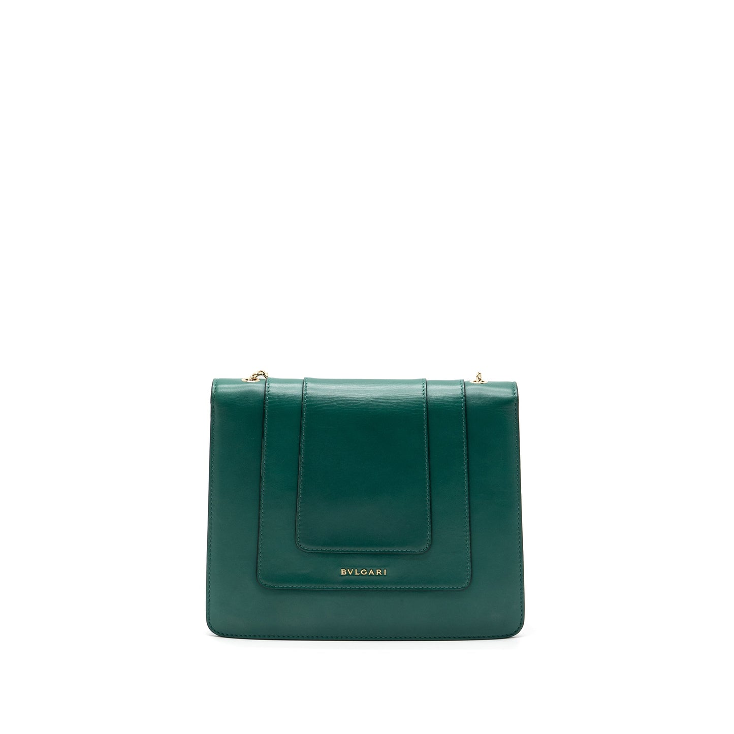 Bvlgari Serpenti Forever Chain Bag Calfskin Green LGHW