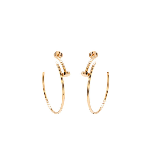 Cartier Juste Un Clou Hoop Earrings, Large Model, Rose Gold