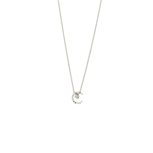 Chanel Coco Crush Necklace Quilted motif 18k white gold, diamonds