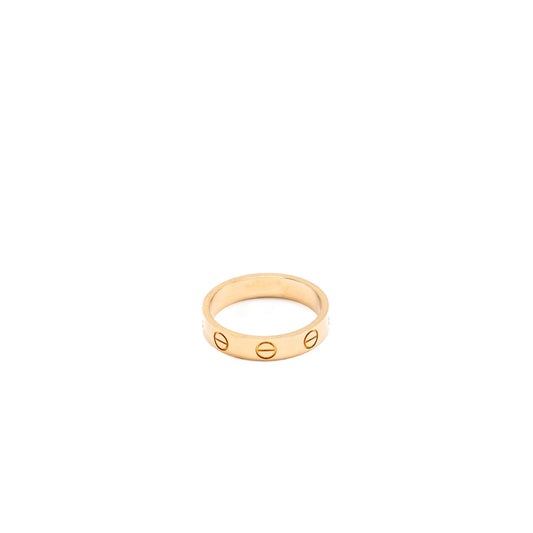 Cartier Size 49 Love Ring Small Model Rose Gold
